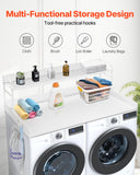Table Linen & Kitchen Towels: VEVOR Washer Dryer Countertop with Shelf 54"x27" Wooden Washer Dryer Cover White