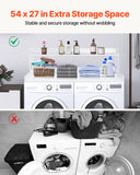 Table Linen & Kitchen Towels: VEVOR Washer Dryer Countertop with Shelf 54"x27" Wooden Washer Dryer Cover White