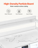 Table Linen & Kitchen Towels: VEVOR Washer Dryer Countertop with Shelf 54"x27" Wooden Washer Dryer Cover White