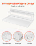 Table Linen & Kitchen Towels: VEVOR Washer Dryer Countertop with Shelf 54"x27" Wooden Washer Dryer Cover White