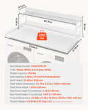 Table Linen & Kitchen Towels: VEVOR Washer Dryer Countertop with Shelf 54"x27" Wooden Washer Dryer Cover White