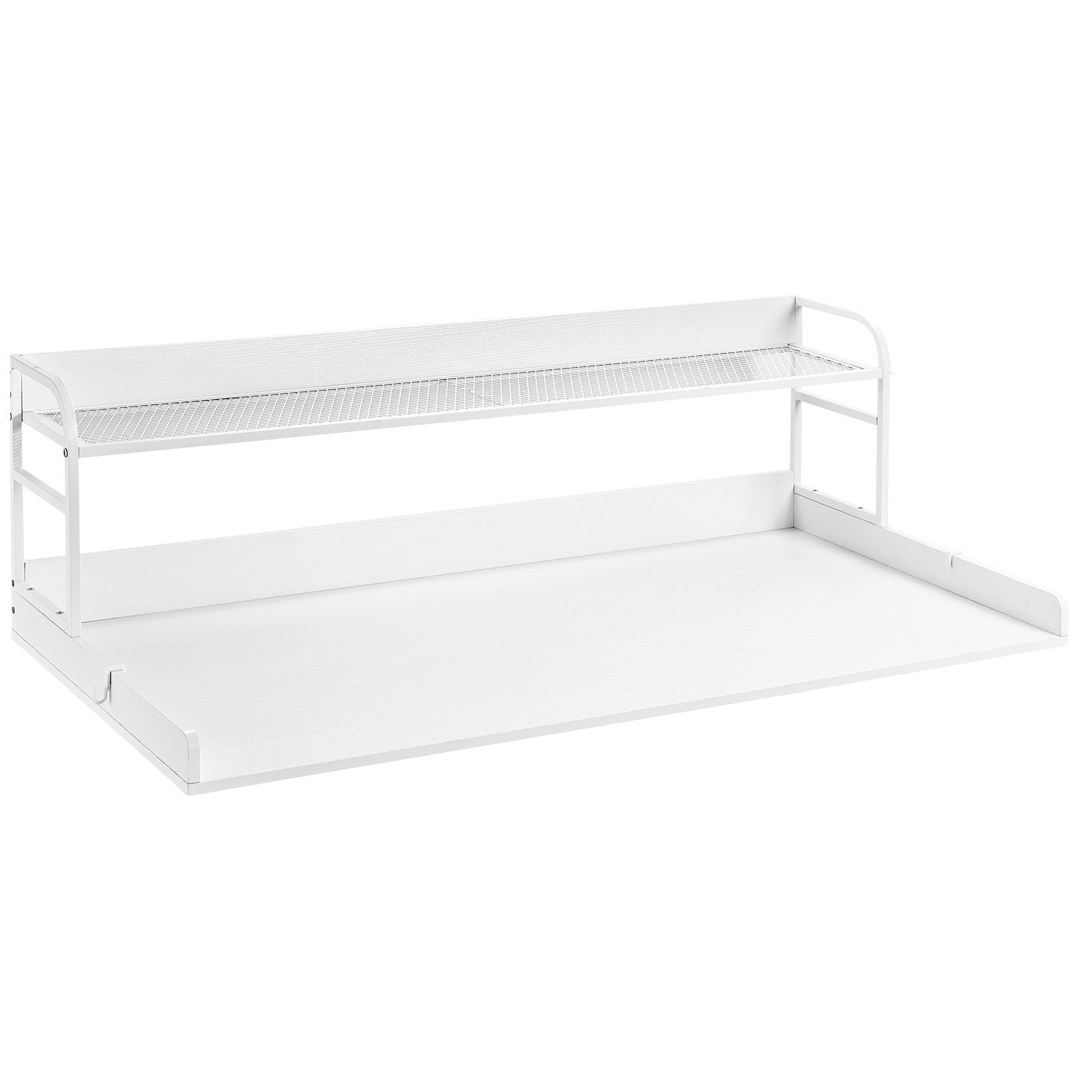 Table Linen & Kitchen Towels: VEVOR Washer Dryer Countertop with Shelf 54"x27" Wooden Washer Dryer Cover White