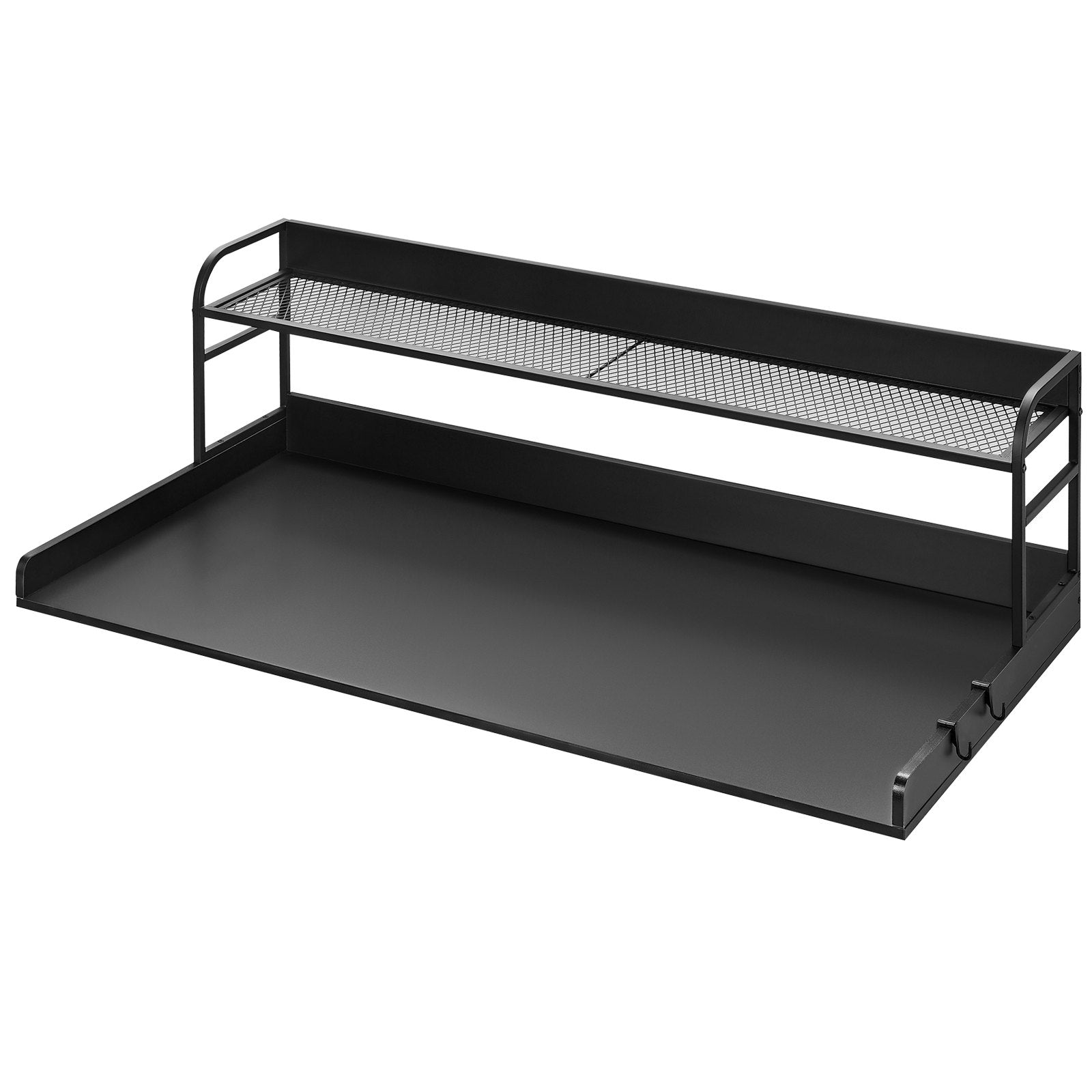 Audio Accessories: VEVOR Washer Dryer Countertop with Shelf 54"x27" Wooden Washer Dryer Cover Black