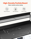 Audio Accessories: VEVOR Washer Dryer Countertop with Shelf 54"x27" Wooden Washer Dryer Cover Black