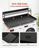 Audio Accessories: VEVOR Washer Dryer Countertop with Shelf 54"x27" Wooden Washer Dryer Cover Black