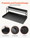 Audio Accessories: VEVOR Washer Dryer Countertop with Shelf 54"x27" Wooden Washer Dryer Cover Black