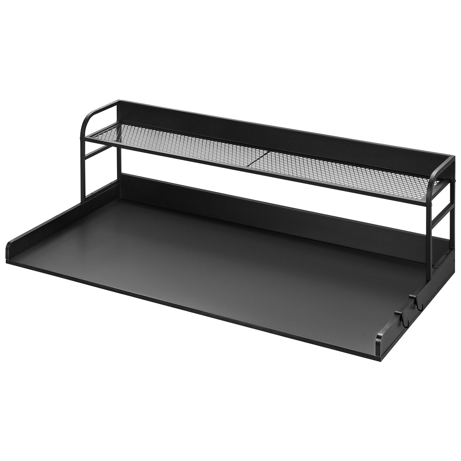 Audio Accessories: VEVOR Washer Dryer Countertop with Shelf 54"x27" Wooden Washer Dryer Cover Black