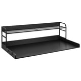 Audio Accessories: VEVOR Washer Dryer Countertop with Shelf 54"x27" Wooden Washer Dryer Cover Black