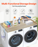 Mattress Toppers: VEVOR Washer Dryer Countertop, 54" x 27" Wooden Washer and Dryer Countertop, Water-Resistant Laundry Machine Topper Cover with Anti-Slip Pads, for Laundry Room Organization and Storage, Oak