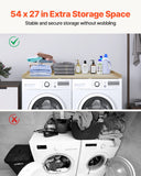 Mattress Toppers: VEVOR Washer Dryer Countertop, 54" x 27" Wooden Washer and Dryer Countertop, Water-Resistant Laundry Machine Topper Cover with Anti-Slip Pads, for Laundry Room Organization and Storage, Oak