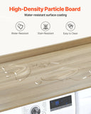 Mattress Toppers: VEVOR Washer Dryer Countertop, 54" x 27" Wooden Washer and Dryer Countertop, Water-Resistant Laundry Machine Topper Cover with Anti-Slip Pads, for Laundry Room Organization and Storage, Oak