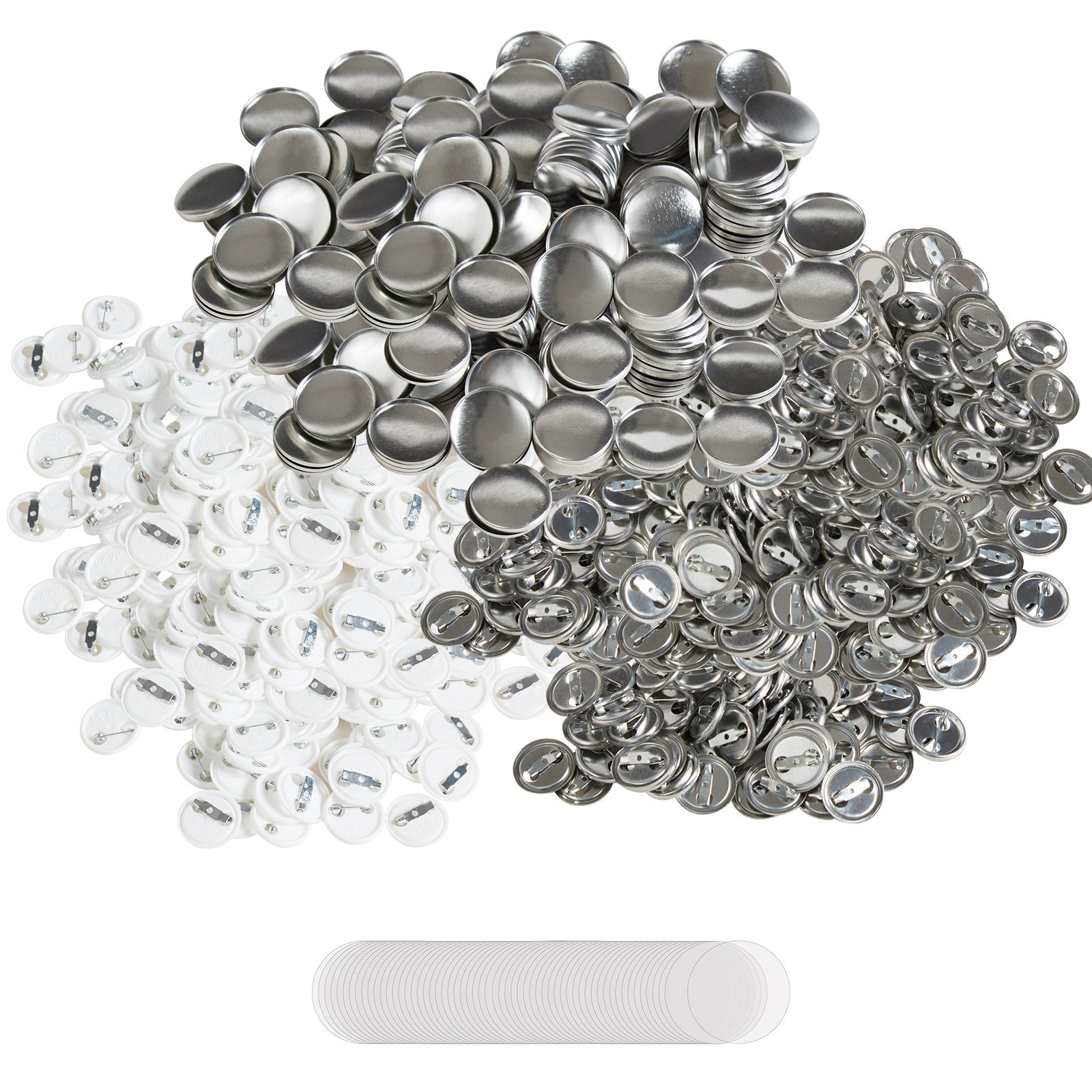 Automotive Repair & Speciality Tools: VEVOR 1" 25mm Button Badge Parts Supplies for Button Maker Machine 500 Sets