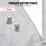 Automotive Repair & Speciality Tools: VEVOR 1" 25mm Button Badge Parts Supplies for Button Maker Machine 500 Sets