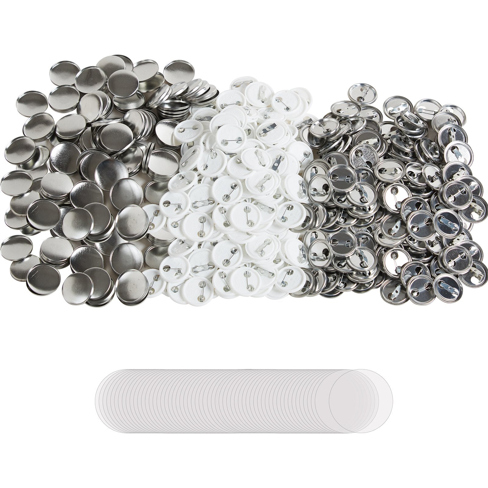 Automotive Repair & Speciality Tools: VEVOR 1" 25mm Button Badge Parts Supplies for Button Maker Machine 500 Sets