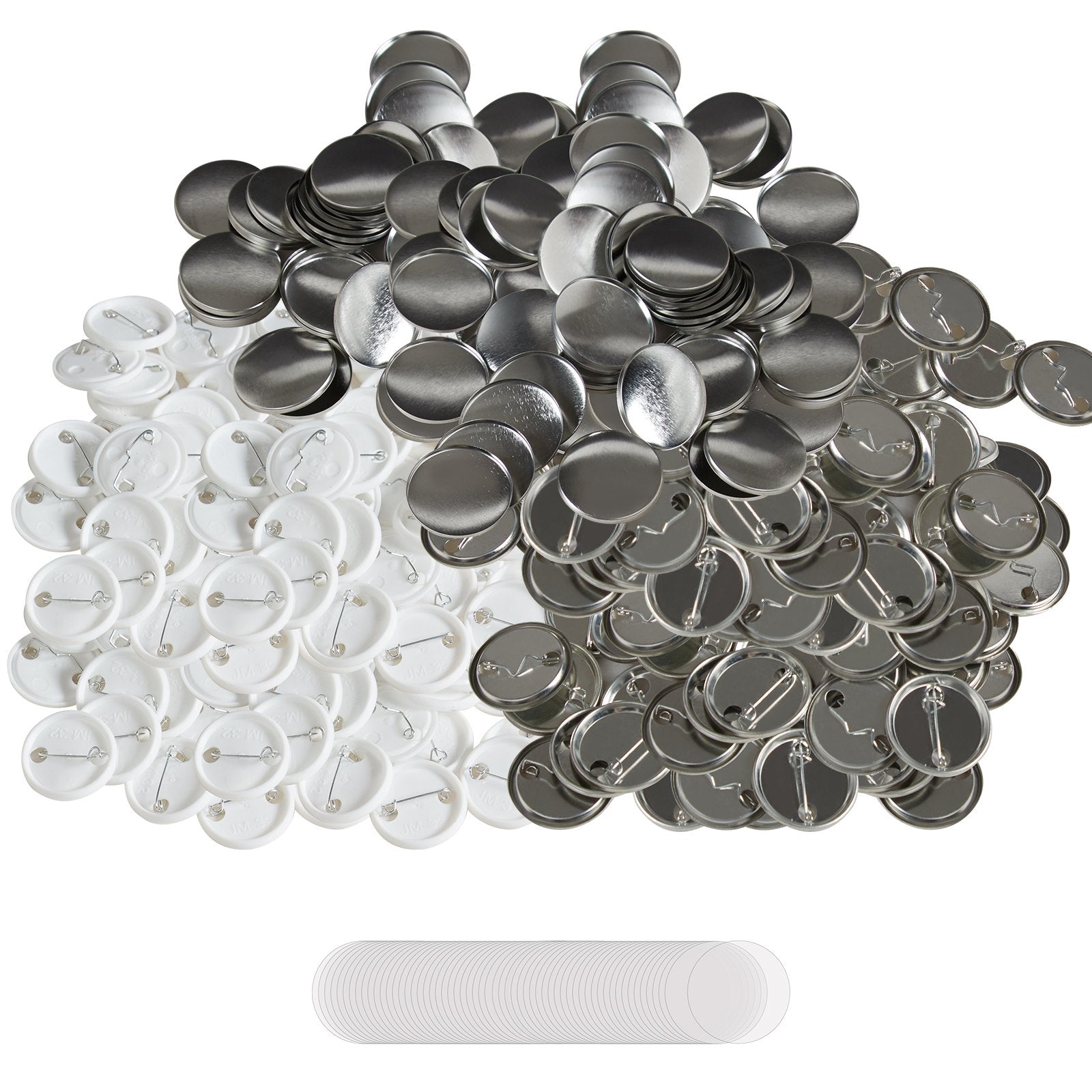 Automotive Repair & Speciality Tools: VEVOR 1.25" 32mm Button Badge Parts Supplies for Button Maker Machine 500 Sets