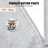Automotive Repair & Speciality Tools: VEVOR 1.25" 32mm Button Badge Parts Supplies for Button Maker Machine 500 Sets