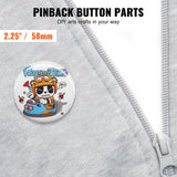 Automotive Repair & Speciality Tools: VEVOR 2.25" 58mm Button Badge Parts Supplies for Button Maker Machine 500 Sets