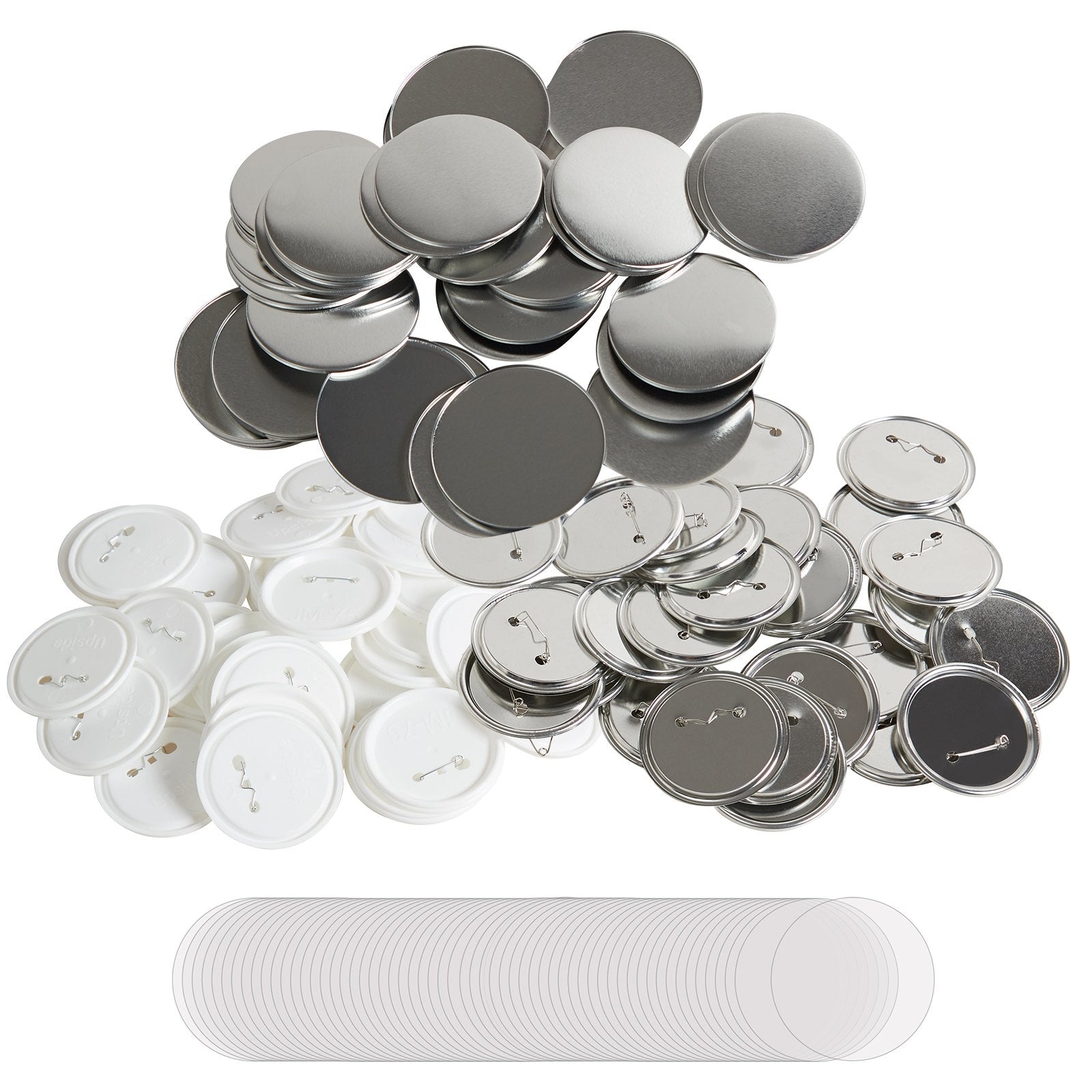 Automotive Repair & Speciality Tools: VEVOR 3" 75mm Button Badge Parts Supplies for Button Maker Machine 200 Sets