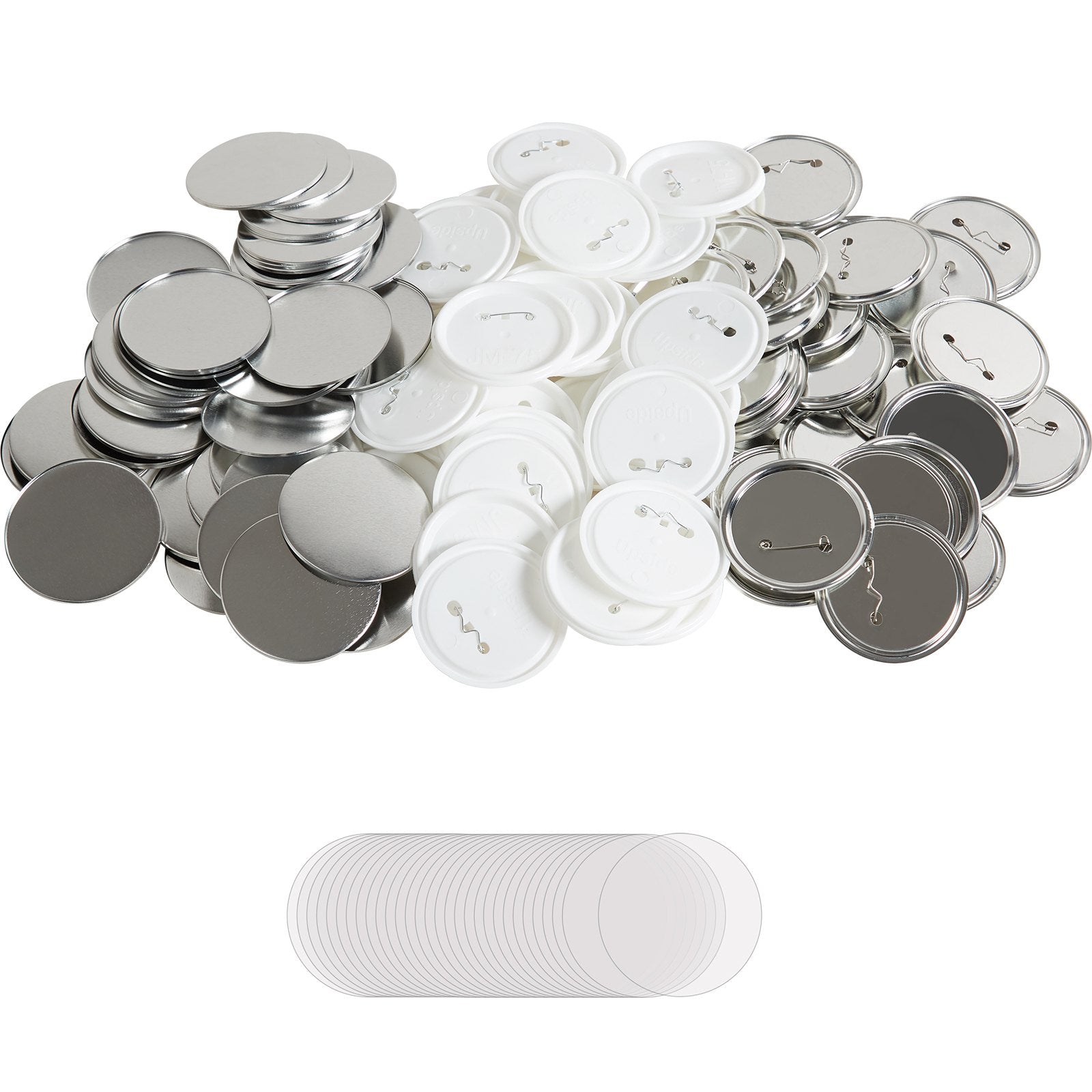 Automotive Repair & Speciality Tools: VEVOR 3" 75mm Button Badge Parts Supplies for Button Maker Machine 200 Sets
