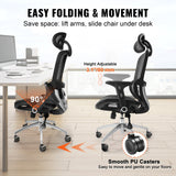 Office & Desk Chairs: VEVOR Mesh Office Chair, Adjustable High Back Desk Chair with Mesh Seat, Angle and Height Adjustable Home Office Chair with Lumbar and Head Support, Swivel Computer Task Chair