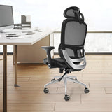 Office & Desk Chairs: VEVOR Mesh Office Chair, Adjustable High Back Desk Chair with Mesh Seat, Angle and Height Adjustable Home Office Chair with Lumbar and Head Support, Swivel Computer Task Chair