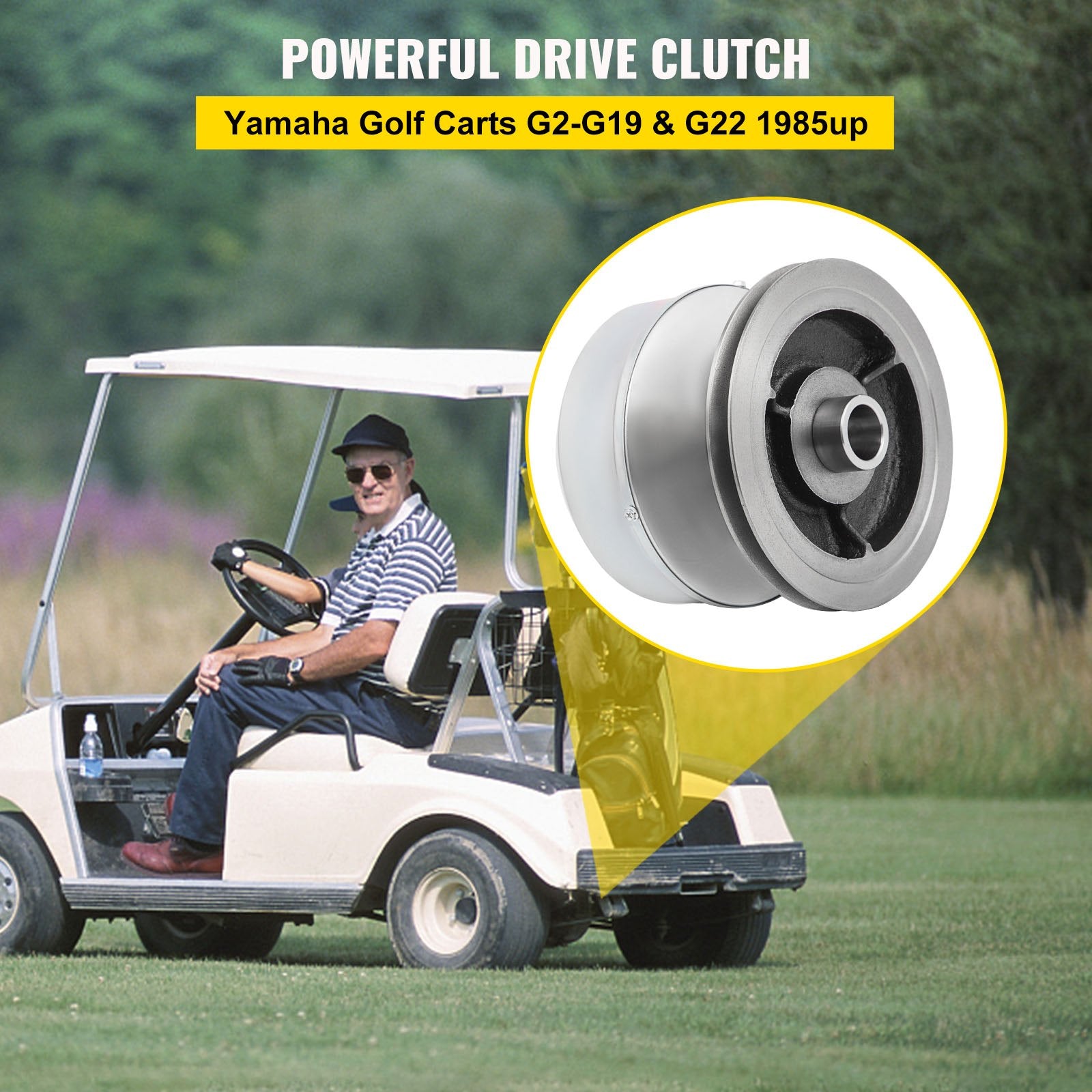 Curtains & Drapes: VEVOR G2-G22 Drive Clutch Compatible With Yamaha Golf Cart 1985+ G2 G8 G9 G14 G16 G22 4 Cycle Carts Gas Golf Cart 1985 Up