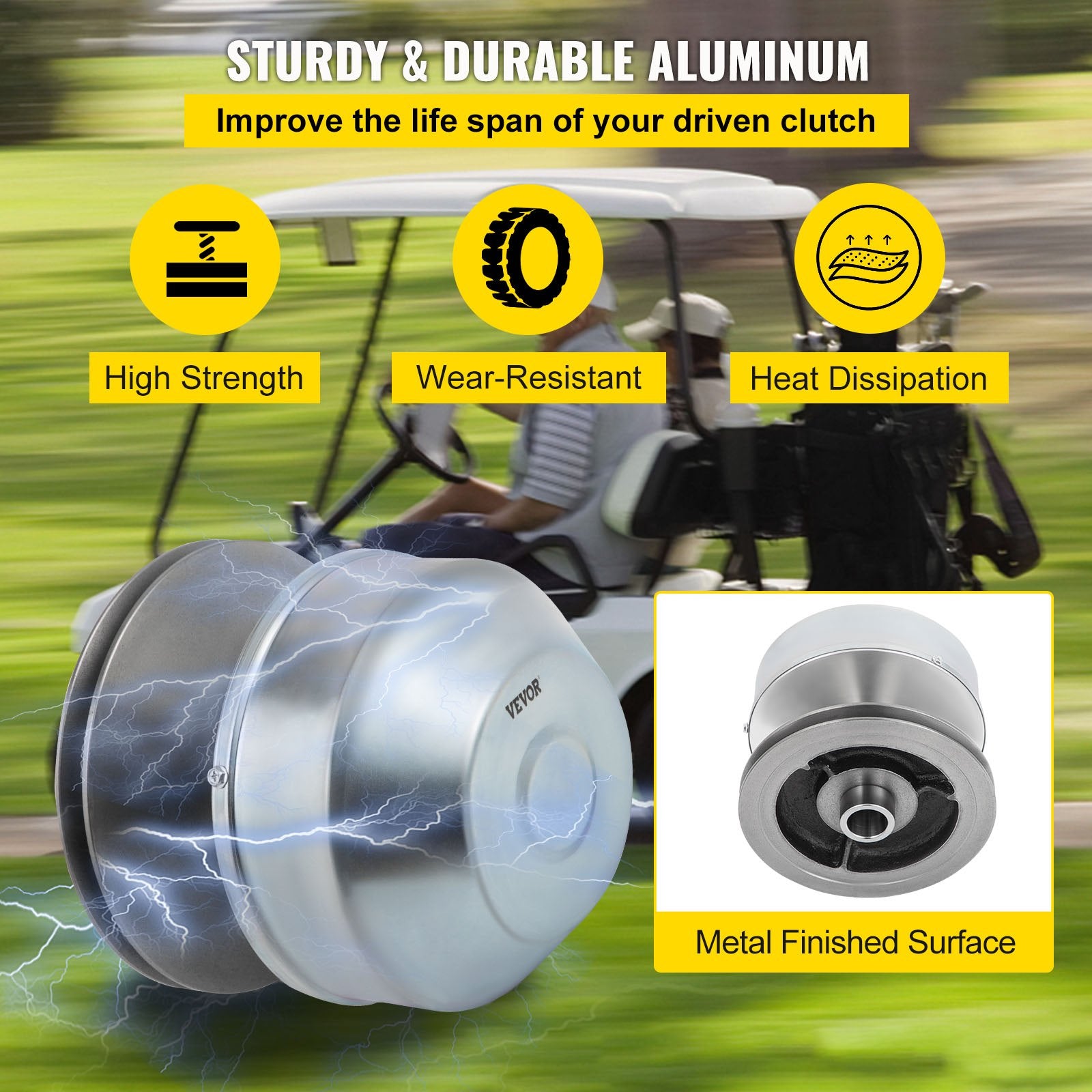 Curtains & Drapes: VEVOR G2-G22 Drive Clutch Compatible With Yamaha Golf Cart 1985+ G2 G8 G9 G14 G16 G22 4 Cycle Carts Gas Golf Cart 1985 Up