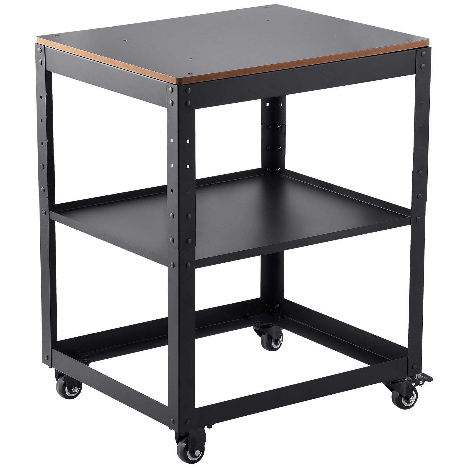 Work Benches: VEVOR Planer Stand, 100 lbs / 45 kg heavy loads, Three-Gear Height Adjustable Thickness Planer Table,with 4 Stable Casters & Storage Space, for most planers, saws, bench-top machines, power tools