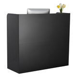Calendars, Organisers & Planners: VEVOR Reception Desk, 1200 x 480 x 1100 mm Rectangular Front Counter Table, Office Reception Counter with Lockable Drawer and Storage Cabinet, for Checkout, Lobby, Beauty Salon and Office, Black