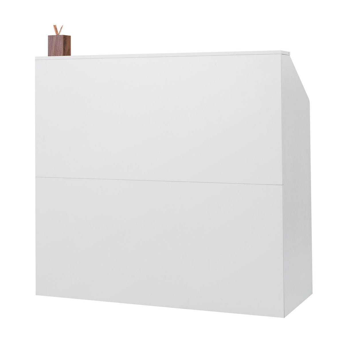 Reception Desk, 1180 x 500 x 1115 mm Rectangular Front Counter Table, Office Reception Desk, Retail Counter and Front Reception Counter, for Checkout, Lobby, Beauty Salon and Office, White