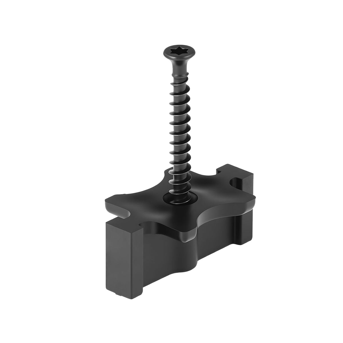 500PCS Hidden Deck Fasteners for Composite Decking Board, Universal Composite T Clips & Plastic Hidden Fasteners with Metal Screws,Polypropylene PP Clips Works with 6.5 mm Gaps, Black