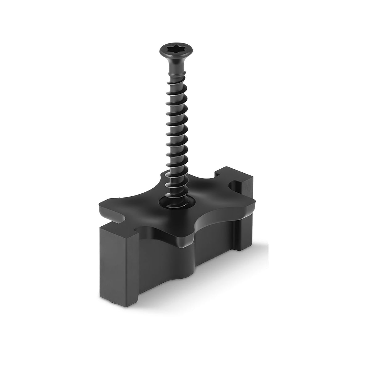 500PCS Hidden Deck Fasteners for Composite Decking Board, Universal Composite T Clips & Plastic Hidden Fasteners with Metal Screws,Polypropylene PP Clips Works with 6.5 mm Gaps, Black