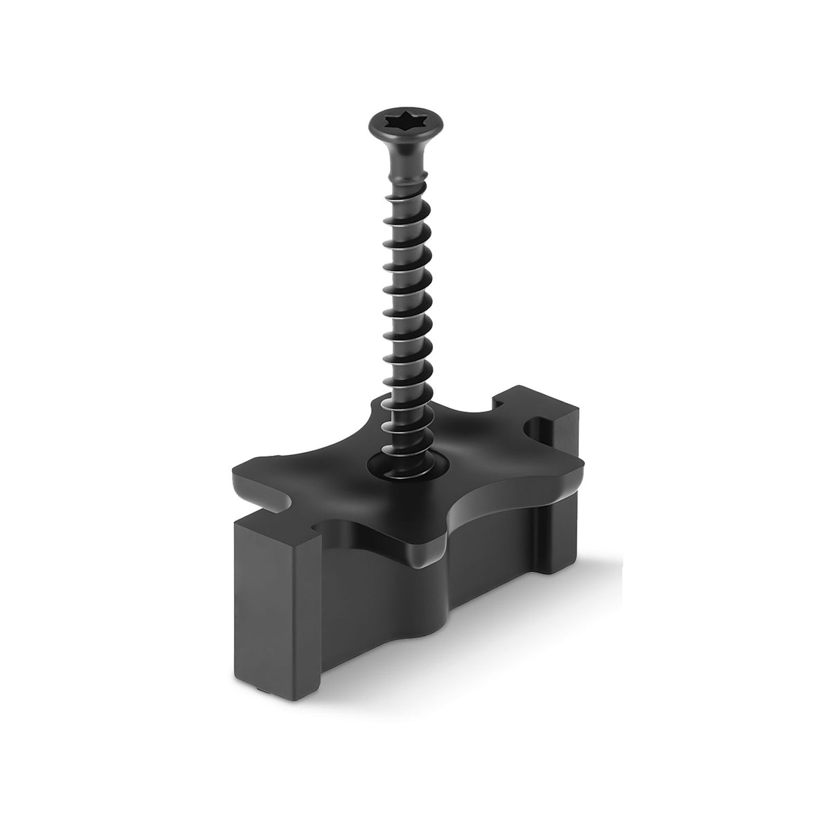90PCS Hidden Deck Fasteners for Composite Decking Board, Universal Composite T Clips & Plastic Hidden Fasteners with Metal Screws,Polypropylene PP Clips Works with 6.5 mm Gaps, Black