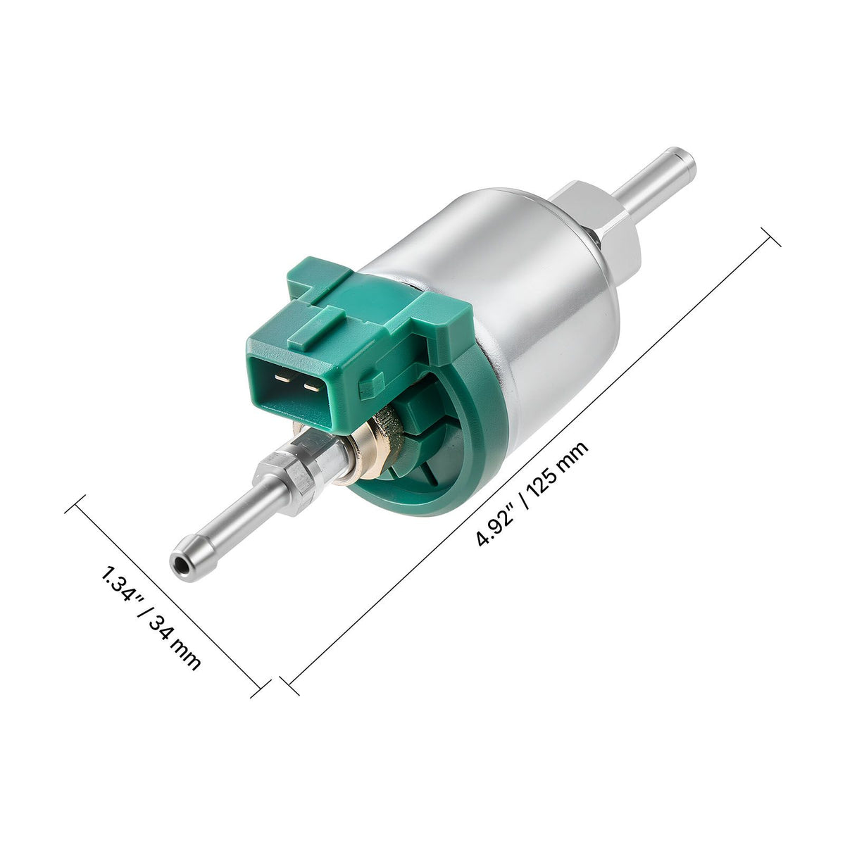Diesel Heater Fuel Pump, 12V DC Car Air Heater Diesel Fuel Dosing Pump, 22ML Aluminum Air Diesels Parking Heaters Pumps Fits for 2KW 5KW 8KW Diesels Heaters, Quiet Design, Pulse Technology