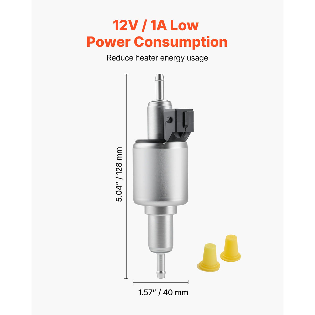 Diesel Heater Fuel Pump, 12/24V DC Car Air Heater Diesel Fuel Dosing Pump, 22 to 32ML Air Diesels Parking Heaters Pumps Fits for 2KW 5KW 8KW Diesels Heaters, Quiet Design, Pulse Technology