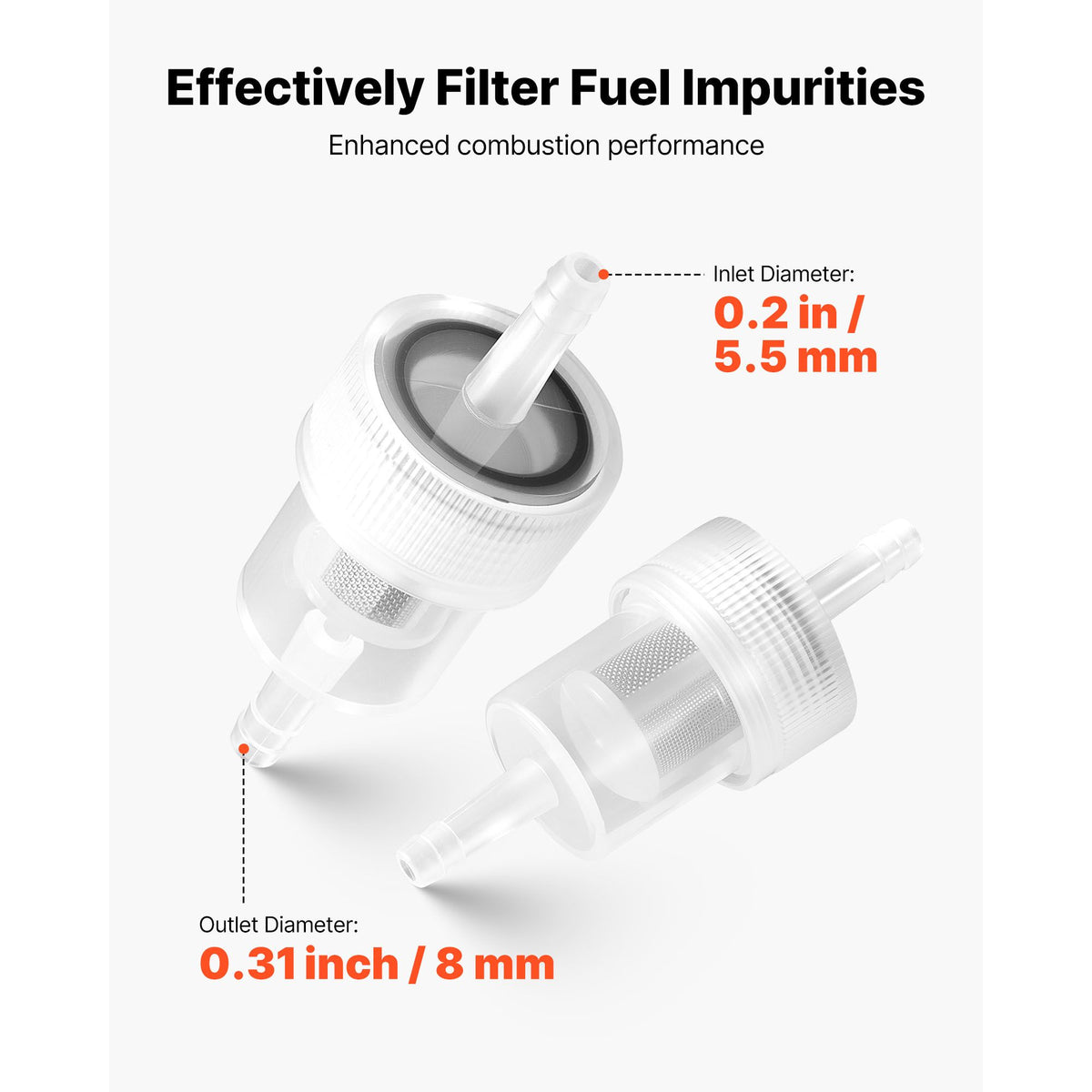Fuel Pipe Hose Line Kit, 5000mm Diesel Heater Fuel Line Kit, Replaceable Parking Heater Fuels Lines Kits with Lines Filters Clips & Hoses, Tank Diesel Heater Accessories for 2KW 5KW 8KW Heaters