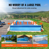 Pool Covers & Accessories: VEVOR Pool Cover Reel, Aluminum Solar Cover Reel 18 ft, Inground Swimming Pool Cover Reel Set with Rubber Wheels and Sandbags, Fits for 4-18 ft Width Swimming Pools