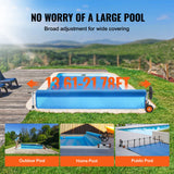 Pool Covers & Accessories: VEVOR Pool Cover Reel, Aluminum Solar Cover Reel 22 ft, Inground Swimming Pool Cover Reel Set with Rubber Wheels and Sandbags, Fits for 5-22 ft Width Swimming Pools