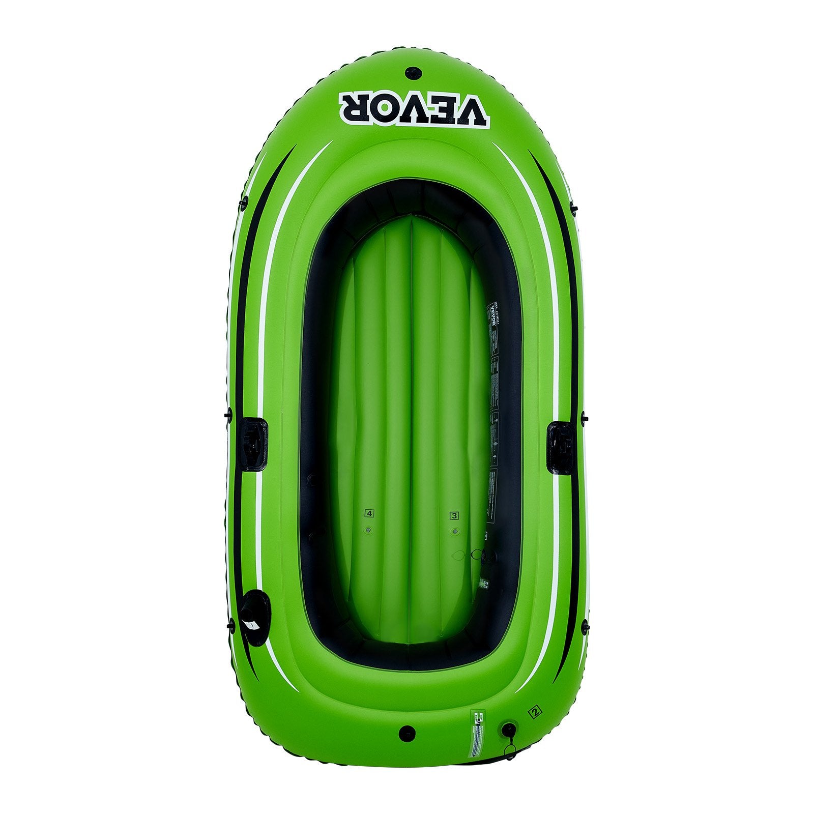 Boating Accessories: VEVOR Inflatable Boat, 2-Person Inflatable Fishing Boat, Strong PVC Portable Boat Raft Kayak, Includes 1158 mm Aluminum Oars, High-Output Pump and Fishing Rod Holders, 227 kg Capacity for Adults, Kids