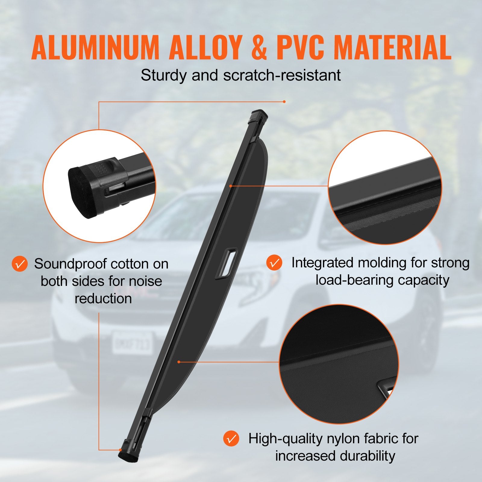 Automotive Parts: VEVOR Retractable Cargo Cover for GMC Terrain + Chevrolet Equinox 2018-2024