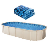 Swimming Pools: VEVOR Oval Pool Liner 15x30ft Overlap Style Pool Liner 54in Wall Height