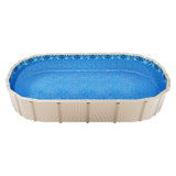 Swimming Pools: VEVOR Oval Pool Liner 15x30ft Overlap Style Pool Liner 54in Wall Height