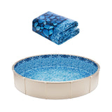 Swimming Pools: VEVOR Round Pool Liner 24ft Overlap Style Pool Liner 54in Wall Height