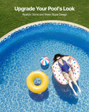 Swimming Pools: VEVOR Round Pool Liner 24ft Overlap Style Pool Liner 54in Wall Height