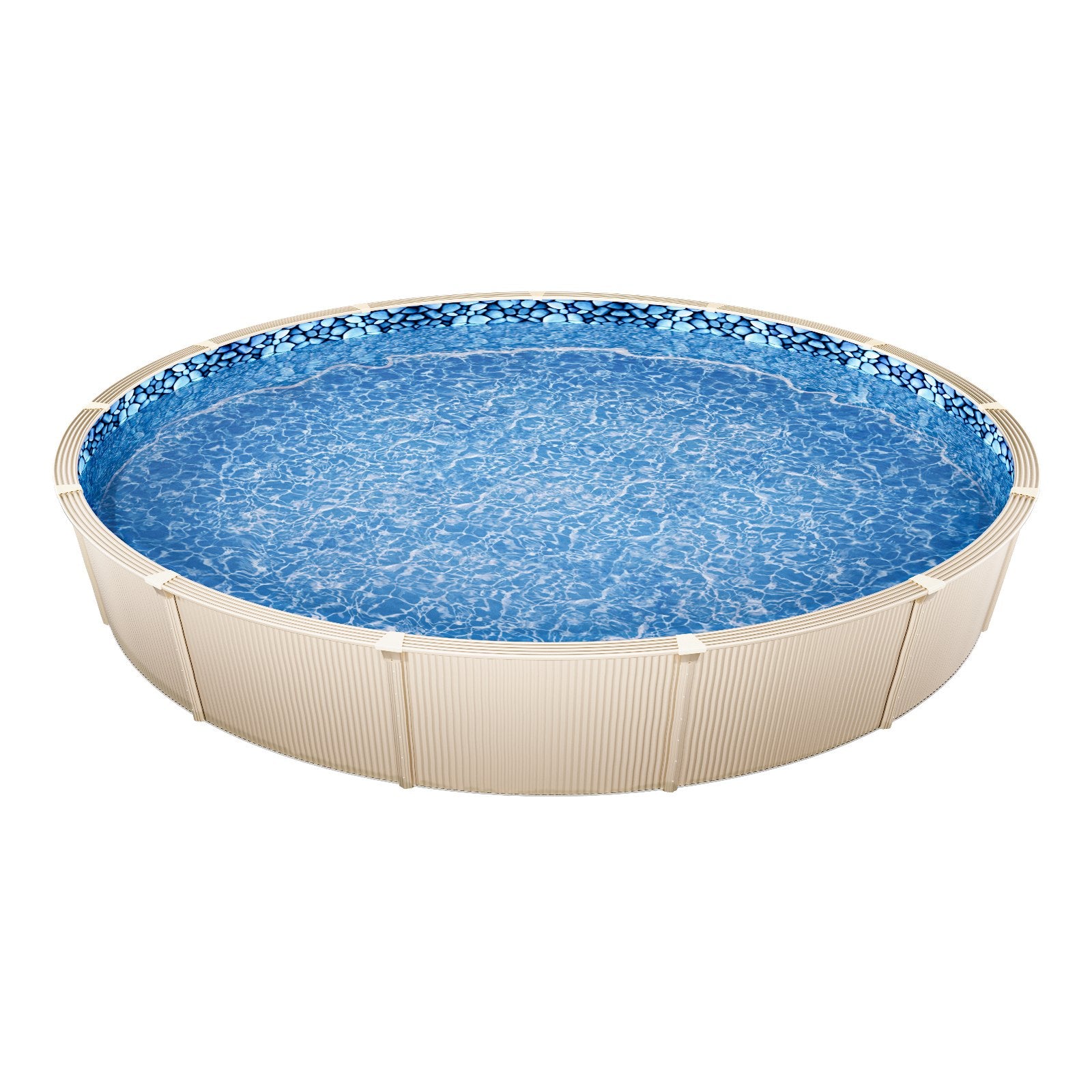 Swimming Pools: VEVOR Round Pool Liner 24ft Overlap Style Pool Liner 54in Wall Height