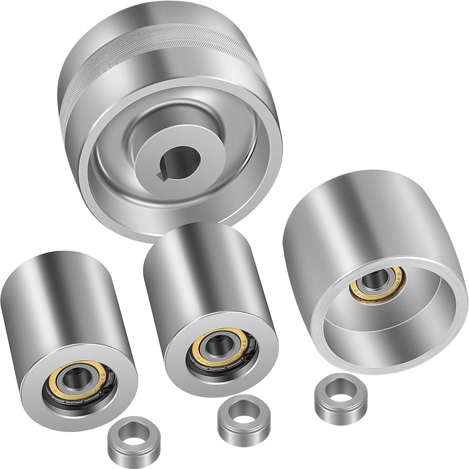 Tool Sockets: VEVOR Belt Knife Grinder 2"x72" Wheel Set 5" Drive 5/8" Bore 4" Track 2" Idler