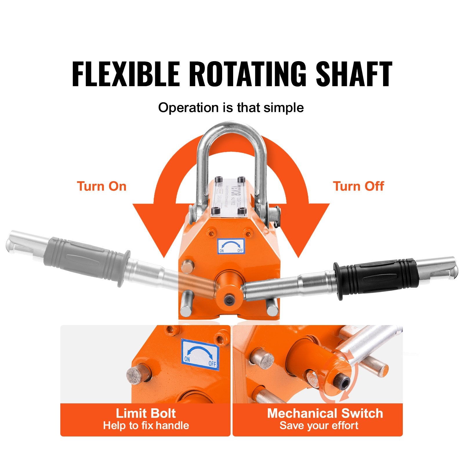 Building Toys: VEVOR Magnetic Lifter, 1000kg Pulling Capacity, 2.5 Safety Factor, Neodymium & Steel, Lifting Magnet with Release, Permanent Lift Magnets, Heavy Duty Magnet for Hoist, Shop Crane, Block, Board