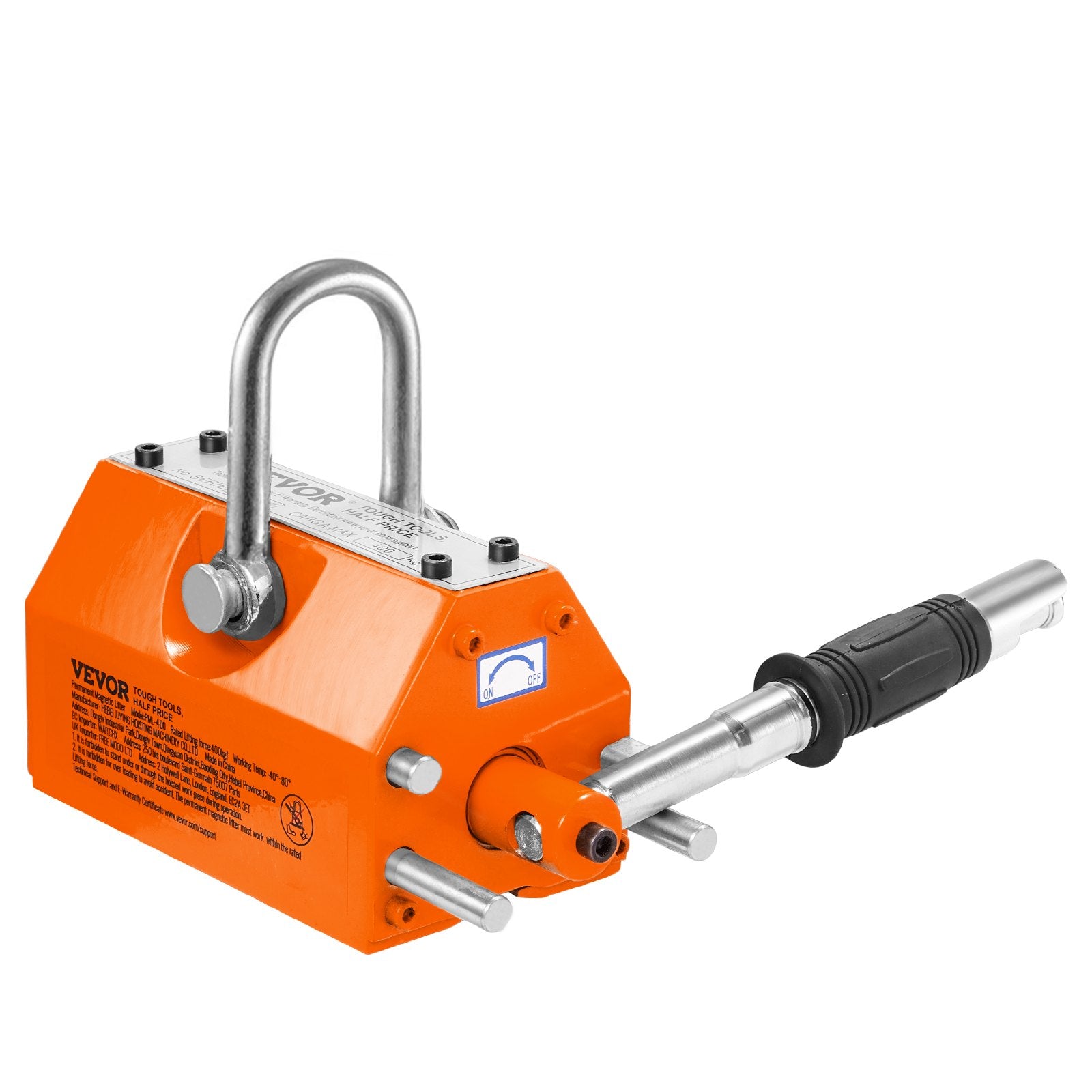 Building Toys: VEVOR Magnetic Lifter, 1000kg Pulling Capacity, 2.5 Safety Factor, Neodymium & Steel, Lifting Magnet with Release, Permanent Lift Magnets, Heavy Duty Magnet for Hoist, Shop Crane, Block, Board