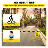 Automotive Decor: VEVOR Rubber Speed Bump, 2 Pack 2 Channel Speed Bump Hump, 42"" Long Modular Speed Bump Rated 22000 LBS Load Capacity, 40.2 x 11.8 x 2.4 inch Garage Speed Bump for Asphalt Concrete Gravel Driveway
