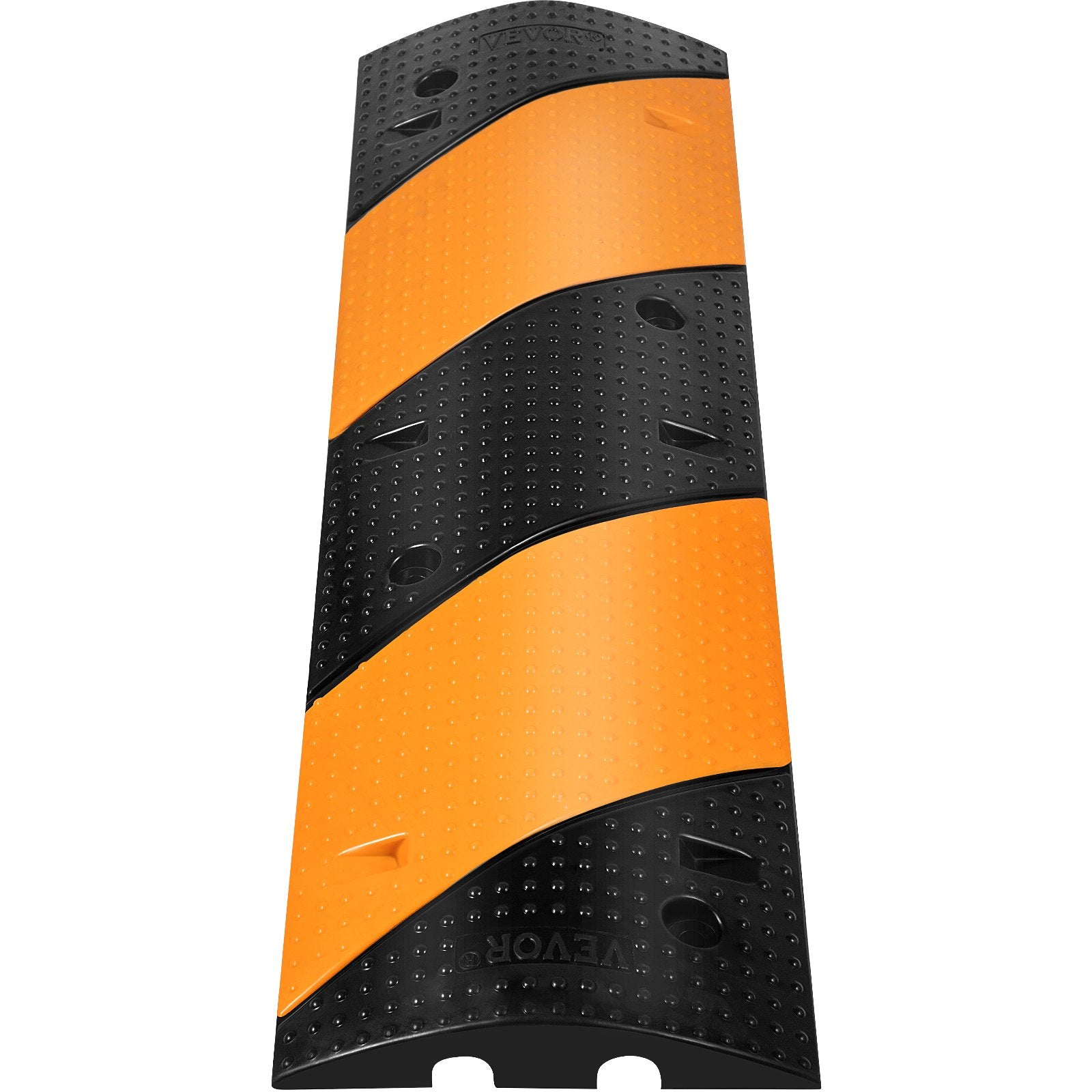 Rubber Speed Bump, 2 Pack 2 Channel Speed Bump Hump, 42"" Long Modular Speed Bump Rated 22000 LBS Load Capacity, 40.2 x 11.8 x 2.4 inch Garage Speed Bump for Asphalt Concrete Gravel Driveway